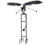 Red Carpet Studios Balancing Bird Garden Rocker Wind Sculpture, Jumbo, Flying Eagle