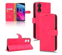 (Red) Case for Tcl 505/t509k/t5094 with Card Holder Kickstand Leather Folio Flip Case Protective Cover Card Insertion Full Protection