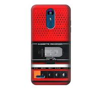 Red Cassette Recorder Graphic Case Cover For LG K8 (2018), LG Aristo 2, LG Tribute Dynasty, LG Zone 4, LG Fortune 2, LG K8+, LG K9