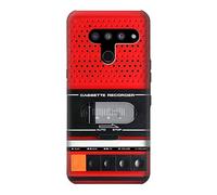 Red Cassette Recorder Graphic Case Cover For LG V50, LG V50 ThinQ 5G