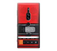 Red Cassette Recorder Graphic Case Cover For Sony Xperia XZ2 Premium