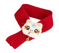 Red Cat Bandana Pet Scarf - New Year Dog Bandanas Festive Outfit Accessories | with Snake Head Design, Suitable for Dogs and Cats, Festive Cat Bandana for Holiday, and W