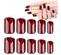 Red Cats Eye Gel Nail Polish Magn/etic,Cat Eye Press on Nails,Burgundy False Nails,Red Press on Nails,Doesn't Take A Long Time,Providing A Lasting and Comfortable Nail Art,Anytime and Anywhere Use