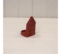 Red Ceramic House Tealight Holder With Square Roof