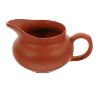 Red Ceramic Milk Jug Small Pitcher with Unique Spout for Smooth Pouring, Ideal for Coffee, Gravy, Juice, and Sauce in Home, Restaurants, and Parties