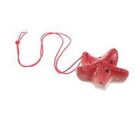 Red Ceramic Ocean Star Ocarina 6 Hole Musical Wind Instrument