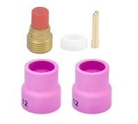 Red Ceramic Soldering Cups 2.4mm for WP-9/20 Air-Cooled Soldering Tool, Compatible with OCIM12# Series, Includes Chuck Air Lens Spacer Set of 2
