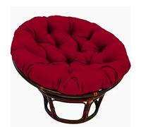 Red Chair Cushion 100cm Diameter Round Pillow for Swing Chair Thick 10-12cm Pad for Polyrattan Settee Cozy Floor Cushion 60x60cm Comfort Accessory