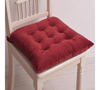 Red Chair Cushions for Dining Chairs 2 Pack NonSlip Washable Seat Pads with Ties for Kitchen & Dining Room Chairs Comfortable Cushions for Enhanced Seating