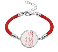 Red Chairman Mao Quotes China Lucky Red String Bracelet Rope Bracelet Handmade