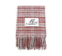 Red Checked Wool-Mohair Scarf - male - Marni - Winter Scarves - Multicolor - ONE SIZE - Accessories ONE SIZE