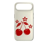 Red Cherries and Little Flowers, Small Minimal Y2K Graphic Case for iPhone Air