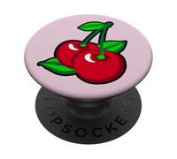 Red Cherries for cherry pickers PopSockets Adhesive PopGrip