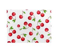 Red Cherry Berries Adults 500 Pieces Puzzles-Jigsaw Wooden Puzzle for Adults Elderly