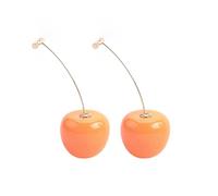 Red Cherry Dangle Drop Earrings for Women Cute 3D Cherry Earrings Sweet Fruit Charm Earrings Kawaii Aesthetic Jewelry, Zinc