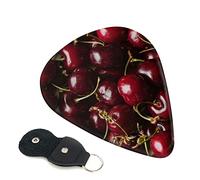 Red cherry Printed Guitar pick Guitar Plectrums for Acoustic Guitar Electric Guitar Bass Guitar - Guitar Accessories - 6 Pack 0.46mm