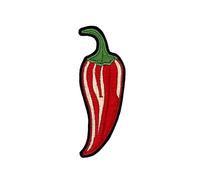 Red Chili Pepper Patches, Hot Pepper Embroidery Iron On Applique Patch, Vegetables Patches for Jackets, Clothing, Dress, Jeans, Hat, Backpacks, Clothes, 3.5 Inch