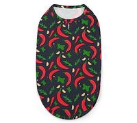 Red Chilli Doghirtsummer Pet T-Shirtsoftleeveless Tank Top Pet Clothes formall Puppy and Cats XX-Large