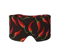 Red Chilli, Full Eye Covers Light Blocking Eye Mask Sleep Eye and Ear Muffs