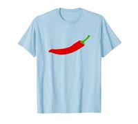 Red Chilli Pepper T-Shirt, Men, Baby Blue, Large