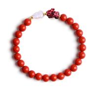Red Chinese Feng Shui Wealth Bracelets Good Luck for Woman Protection,Cinnabar Dragon Pi Xiu Charms for Prosperity Wealth,Amuletos De Buena Suerte,Stretch Beaded Bracelets Attract Money New Year Gifts