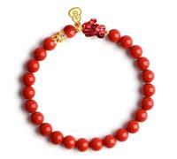 Red Chinese Feng Shui Wealth Bracelets Good Luck for Woman Protection,Cinnabar Dragon Pi Xiu Charms for Prosperity Wealth,Amuletos De Buena Suerte,Stretch Beaded Bracelets Attract Money New Year Gifts