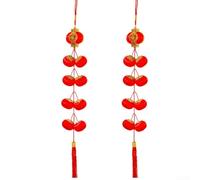 Red Chinese New Year Lantern String 2-Pack Outdoor(A)
