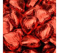 Red Chocolate Foil Wrapped Hearts 200 Pcs (1.1kg) - From Sweet Factore