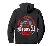 Red Chopper MC Club Motorcycle Custom Biker Pullover Hoodie
