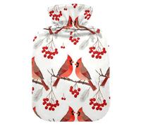 Red Christmas Bird Couple SnowWarm Compress for Neck Pain Relief | bolsa caliente para dolores menstruales