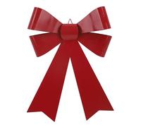 Red Christmas Bow Decoration Hanging Xmas Metal Bow Christmas Tree Wreath Front Door Ornament Outdoor Indoor Xmas Party Home Decor for Wall, Doors, Fireplace, Porch, Windows, Wreaths, Trees