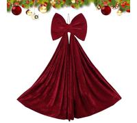 Red Christmas bows: these Christmas ribbons for the Christmas tree impress with a three-dimensional decoration beauty and harmonise with festive furnishings thanks to smooth edges