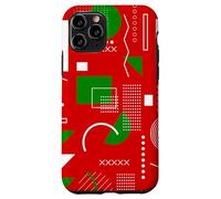 red christmas memphis vintage geometric 1990s nostalgia 80s Case for iPhone 11 Pro