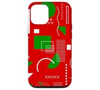 red christmas memphis vintage geometric 1990s nostalgia 80s Case for iPhone 12/12 Pro