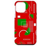 red christmas memphis vintage geometric 1990s nostalgia 80s Case for iPhone 12 Pro Max