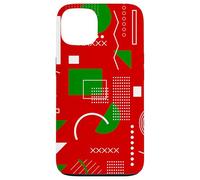 red christmas memphis vintage geometric 1990s nostalgia 80s Case for iPhone 13