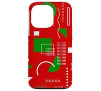 red christmas memphis vintage geometric 1990s nostalgia 80s Case for iPhone 13 Pro