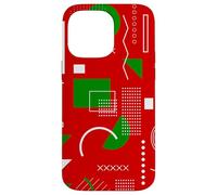 red christmas memphis vintage geometric 1990s nostalgia 80s Case for iPhone 14 Pro Max