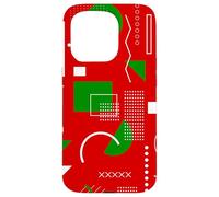 red christmas memphis vintage geometric 1990s nostalgia 80s Case for iPhone 15 Pro