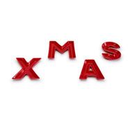 Red Christmas Serving Letters (4-Piece Set)