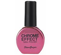 Red chrome effect nail polish. Easy to apply metallic finish nail polish