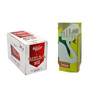 RED Cigarette Rolling Papers and Swan Extra Slim Filter Tips (1200)