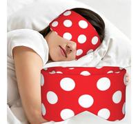 Red Circle Area, Sleep Mask for Home Travel, Full Eye Covers Light Blocking Eye Mask Sleep Eye and Ear Muffs