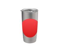Red Circle Stainless Steel Insulated Tumbler