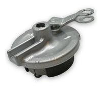 Red Circles 10" Pit Bike Drum Brake Assembly (80mm Hub) | Includes Brake Shoes | Compatible with 10" Drum Brake Wheels | Reliable Stopping Power for Enhanced Safety on Your Pit Bike