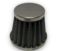 Red Circles 35mm K&N Style Pit Bike Air Filter - 32-36mm Fitting, Jubilee Clip & Rubber Included - High-Performance Air Filter for Improved Throttle Response - Check Size Before Ordering