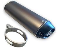 Red Circles 38mm 'Silent' Pit Bike Exhaust Muffler - 38mm Exhaust Diameter, Quieter Than Stock Exhausts - Slight Power Restriction for Big Bore & Stock Bikes - Durable Performance Upgrade