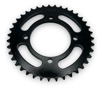 Red Circles 39 Tooth 428 SDG Pit Bike Rear Sprocket - Fits 428 Chain, 76mm Center Hole, 92mm Diagonal Bolt Hole Spacing, 65mm Between Adjacent Holes - Enhance Your Pit Bike Performance!
