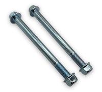 Red Circles 8mm x 115mm Pit Bike Engine Mounting Bolts - Includes Flange Nuts - 115mm Bolt Length - Compatible with Almost Every Pit Bike Engine from 50cc to 190cc - Durable and Reliable!