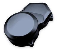 Red Circles Black Pit Bike Ignition Cover with Sprocket Protection - Fits All Kickstart Only Pit Bikes - Durable Protection for Ignition and Sprocket - Essential Accessory for Your Ride